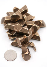 Load image into Gallery viewer, Never mind the ball locks heres the gumball puzzle diassembled into a pile of brass pieces.