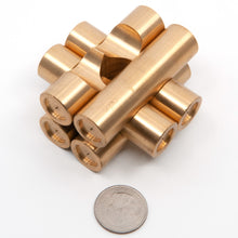 Load image into Gallery viewer, Close but no cigar. A picture of the Brass Monkey One puzzle pieces stacked neatly together but definitely not solved!