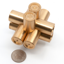 Load image into Gallery viewer, Brass Monkey One. A classic brass puzzle, precisely machined with a perfect fit.