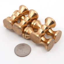 Load image into Gallery viewer, Seven Hyperbolloid pieces beside a US quarter for scale.