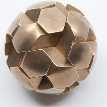 Load image into Gallery viewer, Assembled Gob Stopper Puzzle.  12 pieces form a sorta-spherical puzzle.