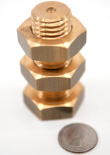 Load image into Gallery viewer, The Monkeys&#39; Nuts!, a puzzling bolt with US quarter for size
